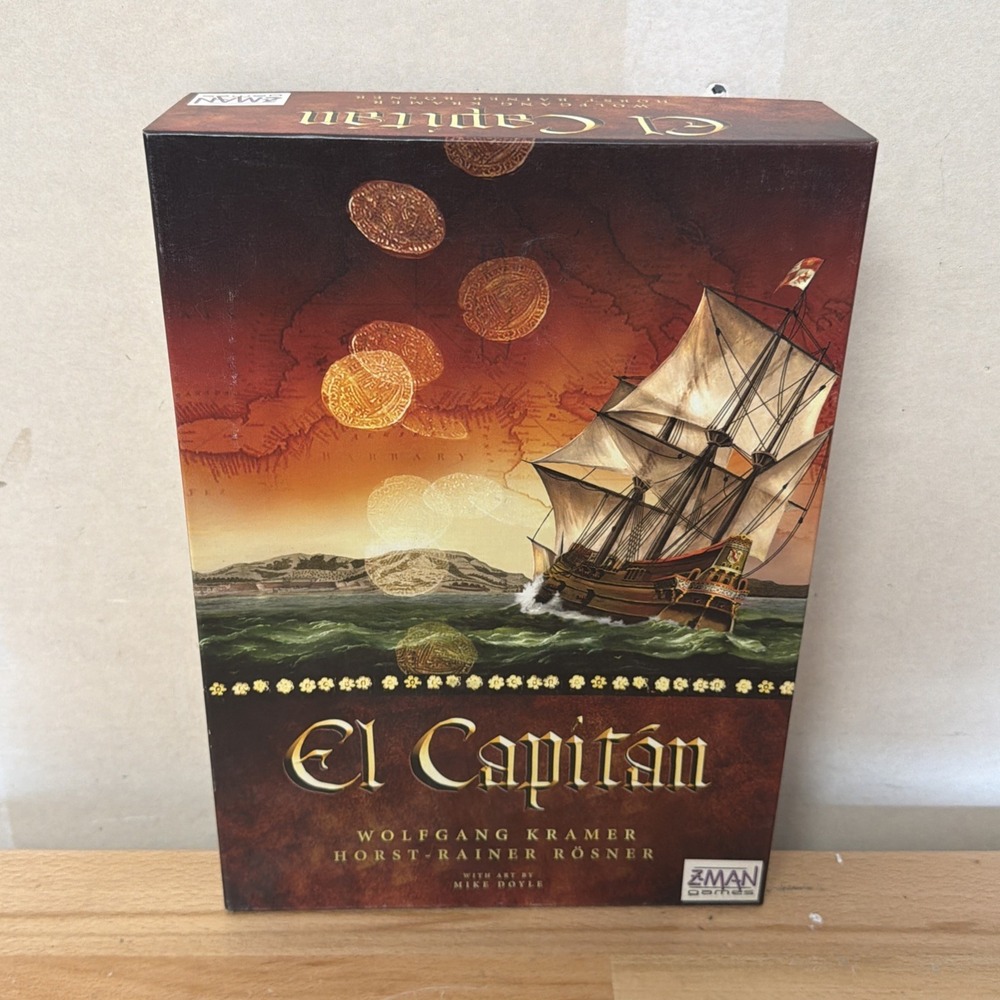 El Capitan Board Game Z-Man Games 100% Complete Very Good Condition